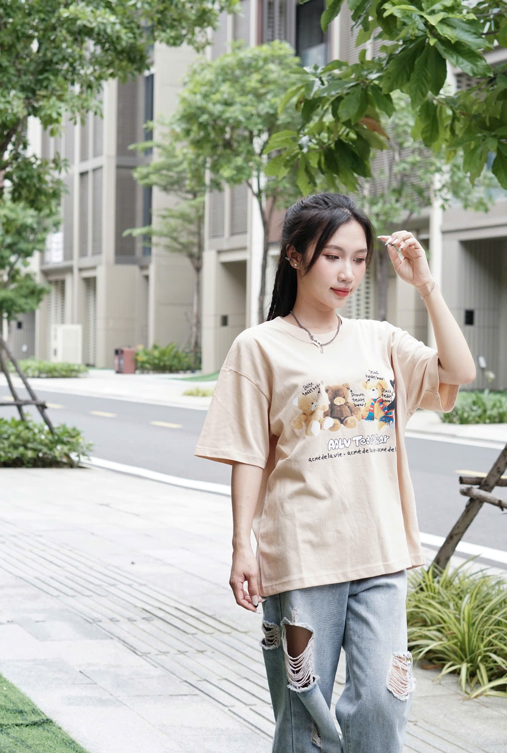 áo thun form rộng 100% cotton